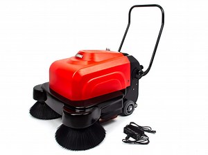 Battery Powered Walk-behind Floor Sweeper - Free Shipping