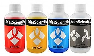 Calibration Solution Test Kit pH 4.0, 7.0, 10.0 & Electrode Storage Solution – Calibrate pH Meters & Protect pH Probe - Testing Equipment For Labs, Pools, Hydroponics - (Pack of 4) 4oz Bottles
