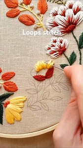 35K views · 412 reactions | Easy Loops Stitch Embroidery #reels #fbviral #new #reelsfypシ #needlework #trending #foryou #viral #DIY | Embroidery Skills ideas | Facebook
