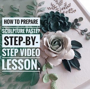 VIDEO. Sculpting Paste Step by Step. Video Recipe for Sculpture Paste. Sculpture Painting. - Etsy