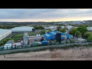 The remains of Hollins Papermill, Crown Paints, Relief Decorations and the Power Station in Darwen.