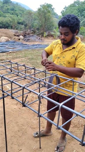 How to Install Column Rebar Reinforcement #construction #rebar #installation #shorts #viral #column