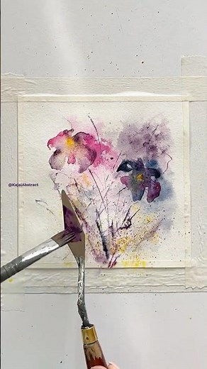 Easy Beginner Acrylic Flowers | Palette knife Tutorial