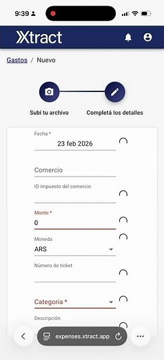 Ingreso automático de tickets con IA | Automatización de gastos Xtract
