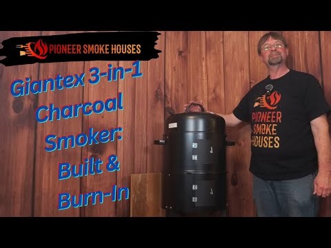 Giantex 3-in-1 Smoker & Grill - Assembly & Seasoning