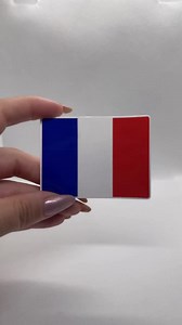 France Flag Sticker: Glossy Waterproof Vinyl Decal - Etsy