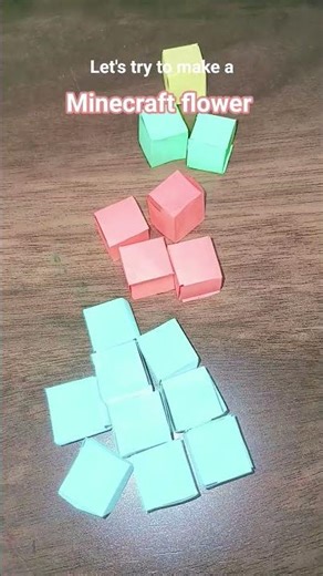 #MineCraft diy paper flower # zoyaartgallery #😊🤗🙄
