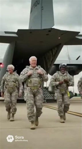 SENIOR CITIZENS PARATROOPER DIVISION SCREAMING FOR BENGAY