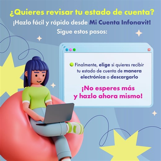 18K views · 99 reactions | Toma nota de este paso a paso para revisar tu Estado de Cuenta.  ¡Desde Mi Cuenta Infonavit es muy fácil!  bit.ly/4eHWox4 | Infonavit | Facebook