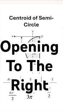 Centroid of a Semicircle Opening to the Right