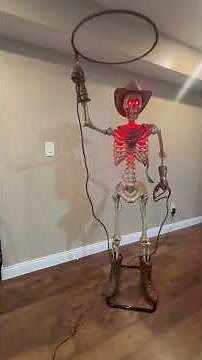 Red Shed Animated Skeleton Cowboy Demo | Tractor Supply Halloween Animatronic