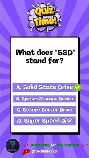 Tech Genius Quiz: Can You Get 3/3? 🏆 #tech #trivia #quiz