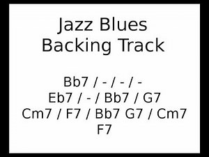 Jazz Blues backing track in Bb