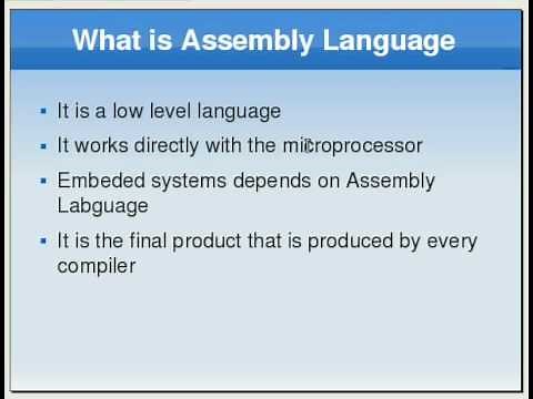 Assembly Language Tutorial #1 Introduction