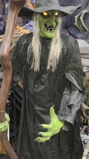 Haunted Living 6-ft Motion Activated Talking Lighted Witch Animatronic
