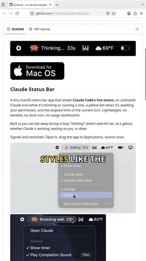 Track your Claude Code sessions directly from your Mac menu bar