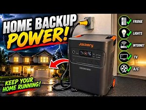 Home Backup Power | Jackery Solar Generator 5000 Plus | Install + Review