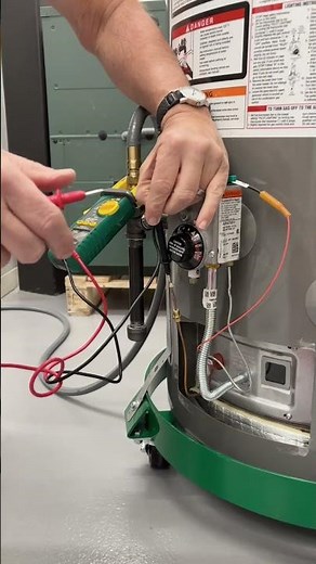 Pilot light won’t stay lit? With your multimeter you can test for continuity. 🔥 #WaterHeater