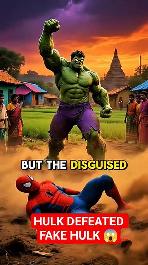 Real hulk vs fake hulk😱 #cartoon #shorts #funny