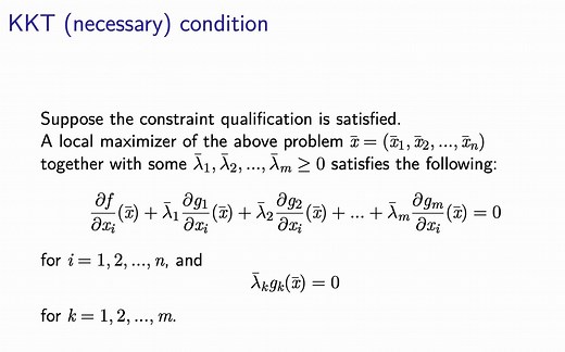 最优化（1）用KKT条件求最优化问题的流程