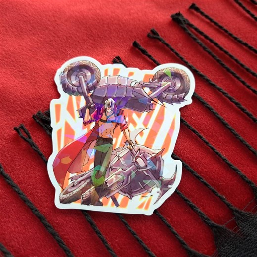 Dante, Devil May Cry Vinyl Sticker, Holographic Laptop Decal, Weatherproof Shiny Decal - Etsy