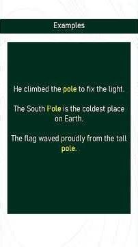 pole # Expand Your English Vocabulary