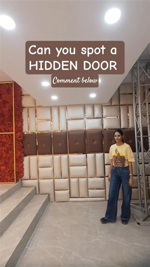 Hidden door design | Banquet Hall Design | Interior design | Yashika Rohilla #shorts