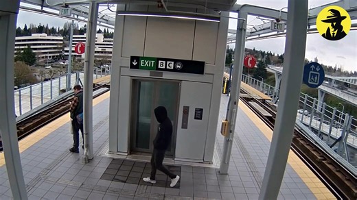 Chilling video shows man pushed toward oncoming train twice at Seattle station