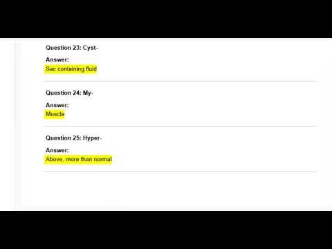 FREE AND STUDY GAMES ABOUT LESSON 2 - MED TERMEXAM QUESTIONS