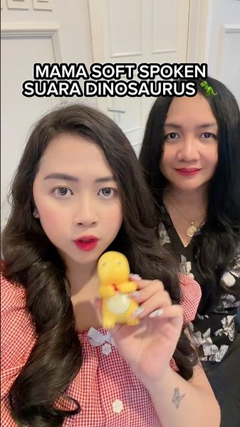 MAMA SOFT SPOKEN SUARA DINOSAURUS 😭👍🏻🦖 | Klara Tania #shorts