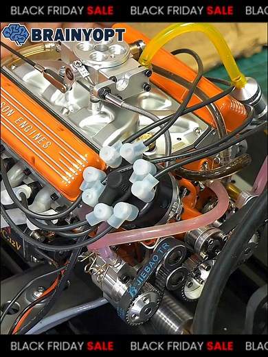 🚨 Black Friday Deal! 🚨 Get 50% OFF the Cison OHV V8 Engine Model Kit today! Build your own fully functional V8 engine with precision CNC machined parts and real engine sounds. A must-have for hobbyists, model builders, and mechanical enthusiasts! Don't miss out on this limited-time offer. 🎁 Free shipping today! Order now before it's gone! 🚗💨 | Gasoline OHV V8 Small