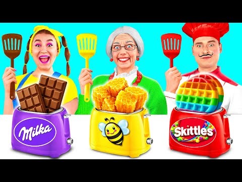 Me vs Grandma Cooking Challenge | Amazing Cooking Hacks