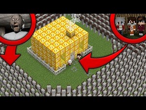 1,000,000 GRANNY VS LUCKY BLOCK HOUSE | WILL WE SURVIVE? IN MINECRAFT TROLL + ROLEPLAY