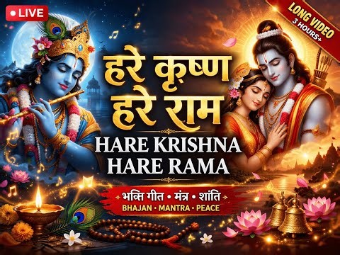LIVE: Hare Krishna Hare Rama | Morning Bhajans | Krishna Devotional Songs | 24/7 Live Stream