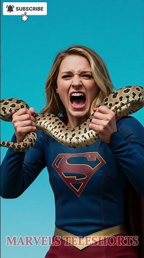 DC Heroines Transform Into Snakes!(Wonder Woman, Supergirl, Catwoman &Harley Quinn ) #shorts #dc