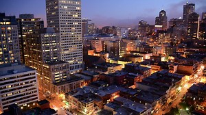 Skyline of San Francisco in the night - Free Stock Video