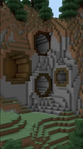 How to build a house in a mountainside in Minecraft