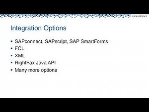 Introduction to the RightFax SAP Integration