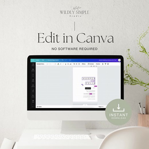 Rehearsal Dinner Menu Template, the Night Before Setting Card, Elegant Wedding Place Cards, Editable With Canva, Instant Download - WSS01 - Etsy