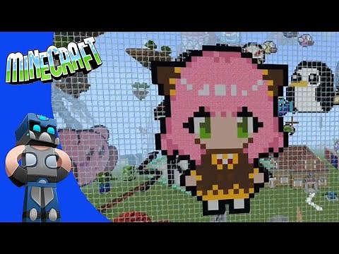 Minecraft: Como hacer Anya Pixel art Tutorial