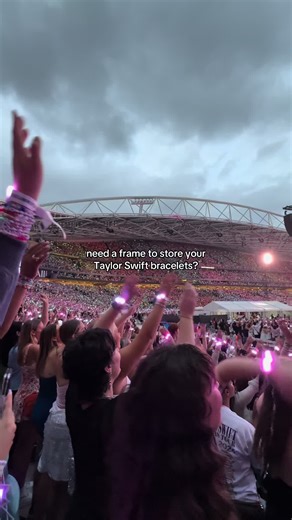 Need a frame to store your Taylor Swift bracelets? We got you 😉 #taylorswift #taylorsversion #taylor #taylornation