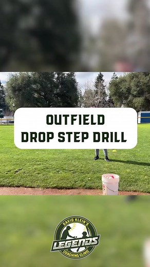Youth Baseball Outfield Drop Step Drill