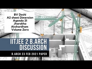 2021 Solved JEE Paper 2 B.ARCH | IITJEE 2 preparation | NATA Preparation