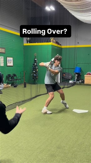 Lucas Kephart | Professional Hitting Coach on Instagram: "✅ This drill is not as easy as it looks. My man @peyton_04_ did a GREAT job 🤙🏼 🥎 If you are rolling over weakly to the pull side, have someone toss the ball from behind. In order to make consistently hard contact, you HAVE to drive the barrel toward the pitcher (aka as stating through the ball). ⚾️ We used the @provelocitybat for a few rounds as well to make it even more challenging 👀 📩 Share this post with someone to help them with 
