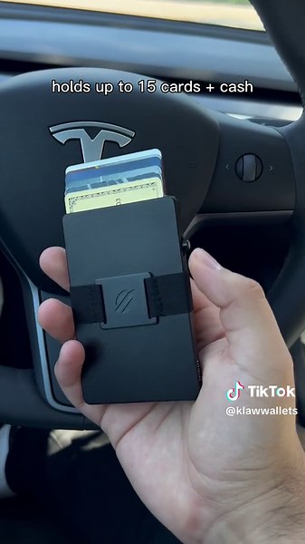 Ultra slim minimalist wallet. Make the switch to the klaw slim. #wallet #wallettok #tiktokmademebuyit #minimalist