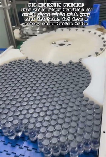 High-Speed Vial Accumulation #shorts #manufacturing #automation #packaging #factory #engineering