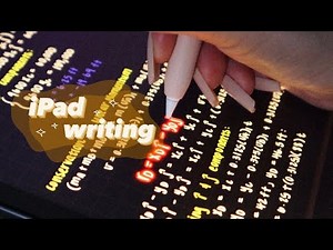 ASMR iPad writing *satisfying* | engineering notetaking
