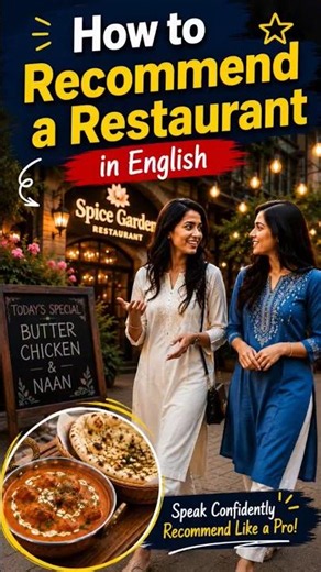 How to Talk About a New Restaurant in English 🍽️