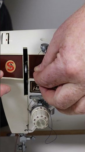Threading a 1972 Singer model 248 sewing machine