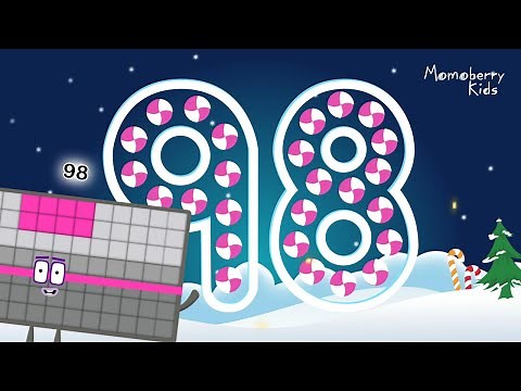 Numberblocks 98 Magic Run Special Christmas - Numberblocks Adventure | Number Counting Go Christmas